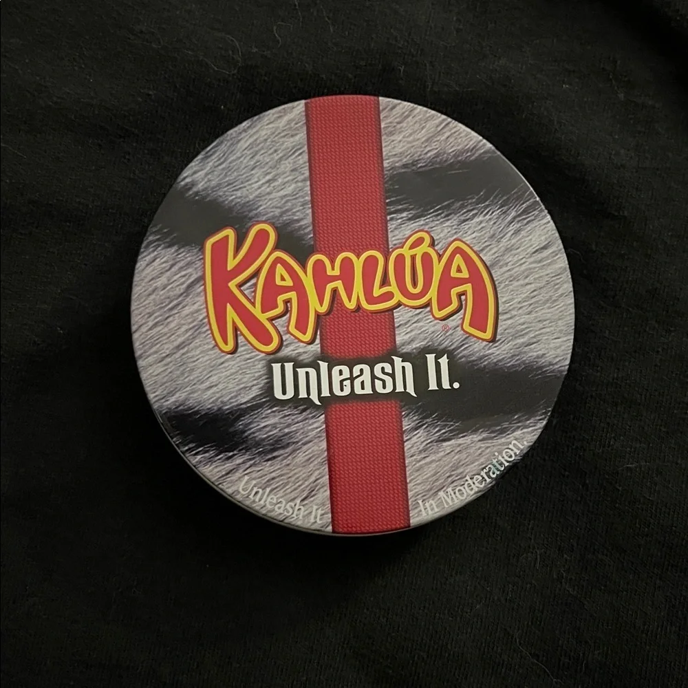 Kahlúa tin Coaster set with Red Stripe